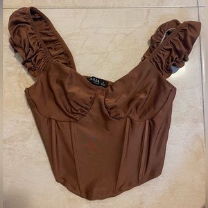 Bronze Corset Top